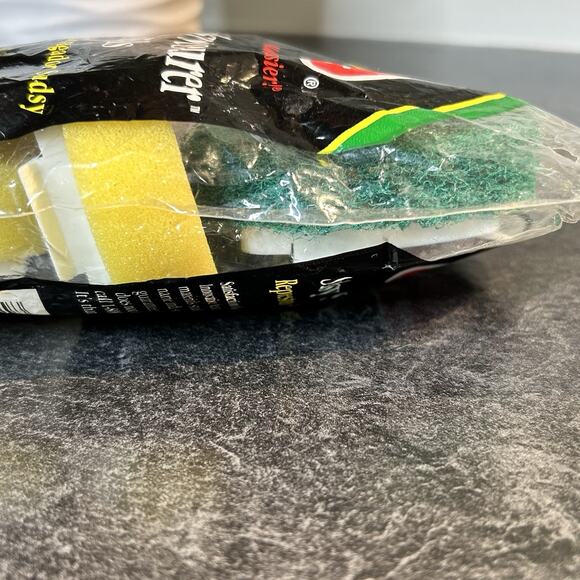 2001 O Cedar Sudsy Scourer Scrubber Sponge Refill Pack Of‎ 3 NOS - Picture 6 of 6